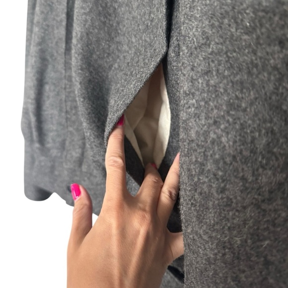 Vintage The American Male 100% Wool Gray Bomber Jacket Coat Size 46 Preppy Retro - Picture 2 of 10